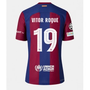 Barcelona Vitor Roque #19 Replica Home Stadium Shirt 2023-24 Short Sleeve